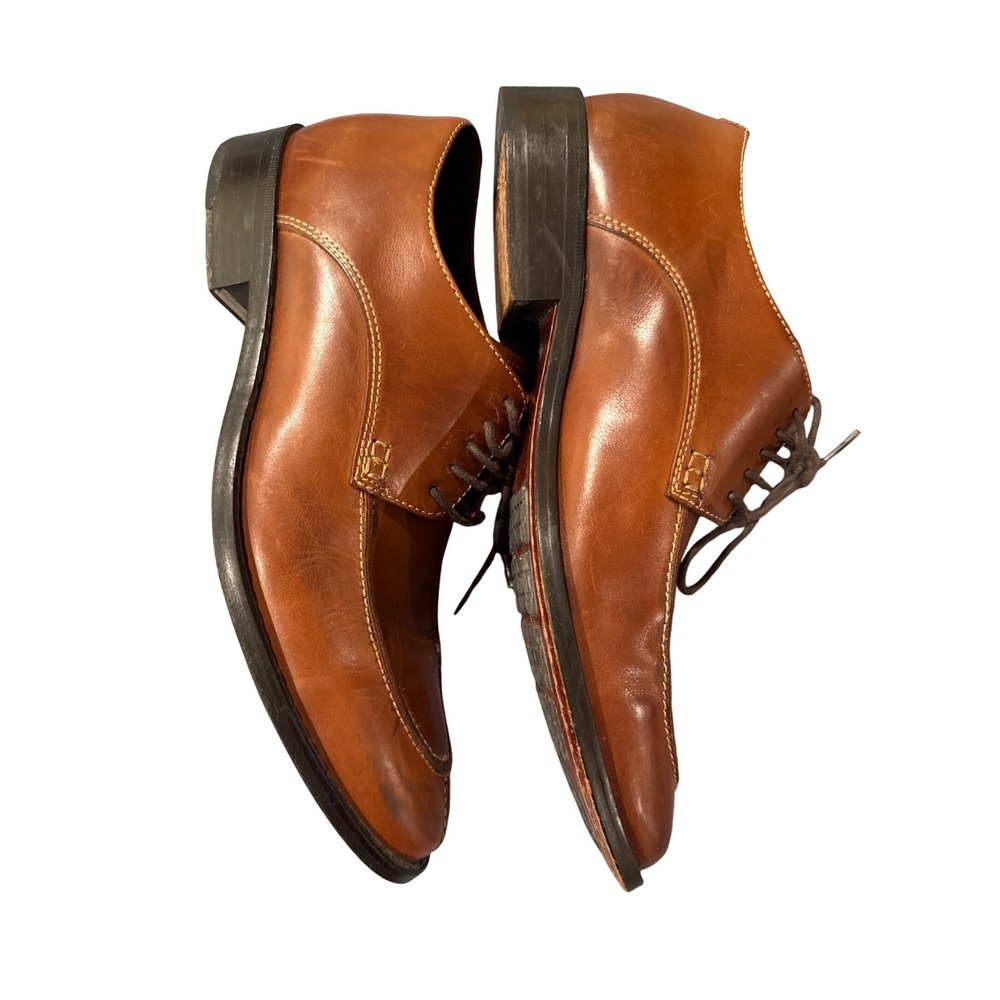 Cole Haan Air Giraldo Men 8.5 M British Tan Leather Apron Toe Oxfords C08189 - Picture 3 of 8